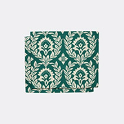 La Doublej Table Linens Green Uni In Green