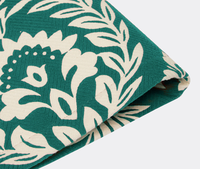 La Doublej Table Linens Green Uni In Green