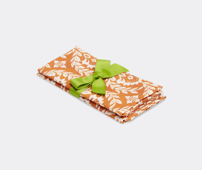 La Doublej Table Linens Orange Uni In Orange