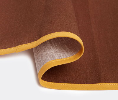 La Doublej Table Linens Brown Uni In Brown