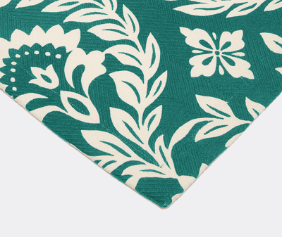La Doublej Table Linens Green Uni In Green