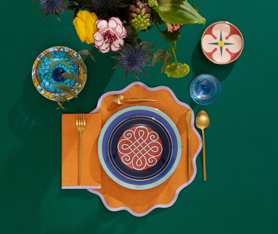 La Doublej Table Linens Orange Uni In Orange