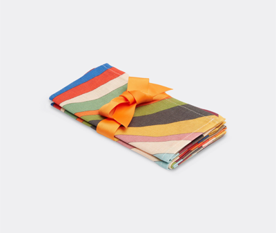 La Doublej Large Napkins Set Of 2 (45x45) In Multicolor
