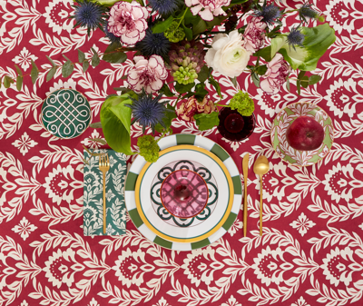 La Doublej Table Linens Bordeaux Uni In Bordeaux