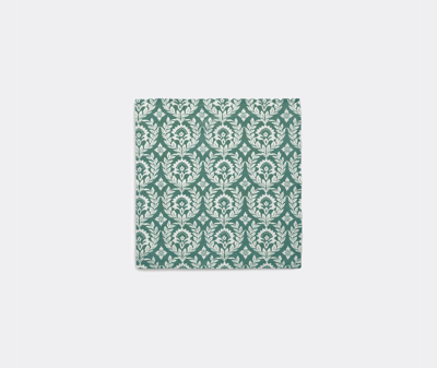 La Doublej Table Linens Green Uni In Green
