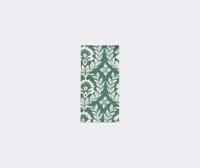 La Doublej Table Linens Green Uni In Green