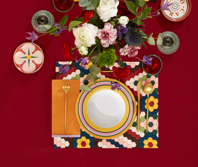 La Doublej Table Linens Multicolor Uni In Multicolor