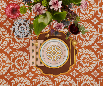 La Doublej Table Linens Pink Uni In Pink