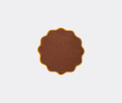 La Doublej Table Linens Brown Uni In Brown