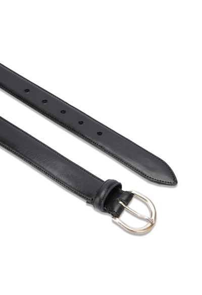 Shop Boglioli Leather Belt In Black