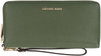 Shop Michael Michael Kors Zip In Green