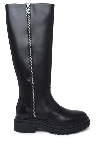 Shop Michael Michael Kors Regan Side Zipped Boots In Black