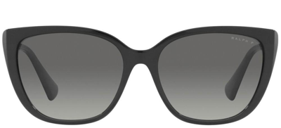 Shop Ralph Lauren Eyewear Butterfly Frame Sunglasses In Black