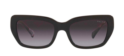 Shop Ralph By Ralph Lauren Eyewear Rectangular Frame Sunglasses In Black