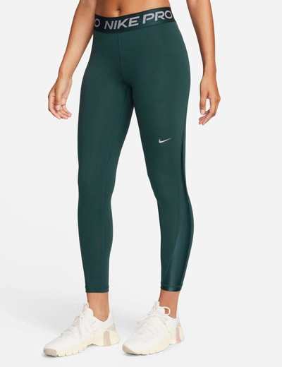 Shop Nike Pro 7/8 Leggings In Green