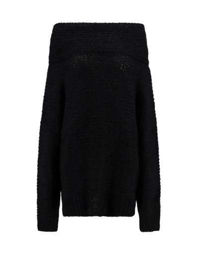 Shop Mes Demoiselles Alpaca Blend Sweater In Black