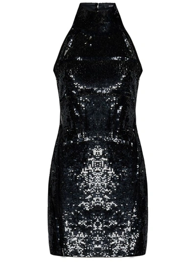 Shop Amen Black Sequins Short Dress