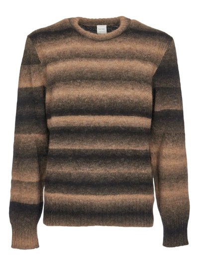 Shop Paul Smith Multicolor Striped Sweater In Black