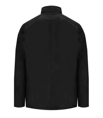 Shop Barbour International Winter Lockseam Wax Black Jacket