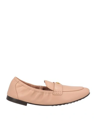 Tory Burch Nappa Leather Ballet Loafers In Pink