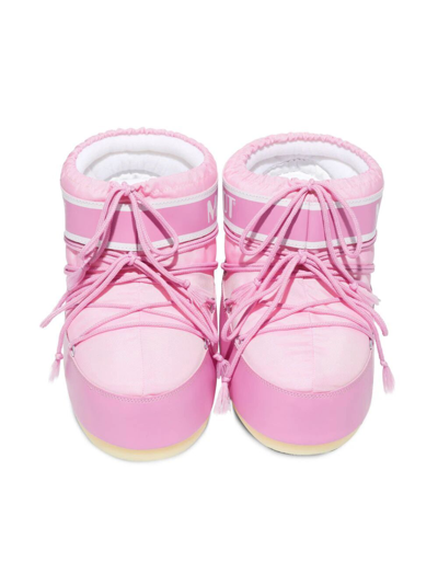 Shop Moon Boot Mb Icon Low Nylon In Pink & Purple