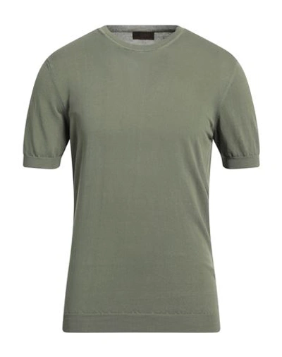 Shop Altea Man Sweater Military Green Size M Cotton