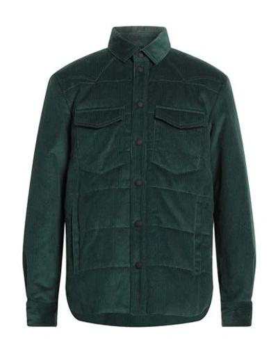 Shop Brooksfield Man Jacket Dark Green Size 40 Cotton