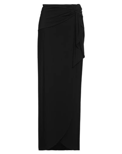 Shop Federica Tosi Woman Maxi Skirt Black Size 12 Viscose, Elastane