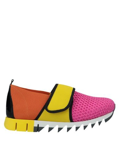 Shop Dolce & Gabbana Toddler Girl Sneakers Pink Size 10c Polyester, Calfskin, Polyamide, Elastane, Polyur