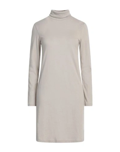 Shop Majestic Filatures Woman Mini Dress Light Grey Size 1 Cotton, Cashmere