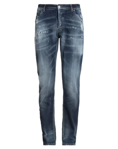 Shop Pmds Premium Mood Denim Superior Man Jeans Blue Size 38 Cotton, Elastane