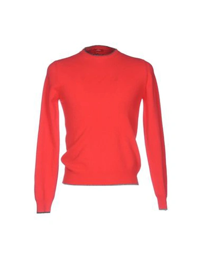 Shop Altea Man Sweater Red Size M Virgin Wool