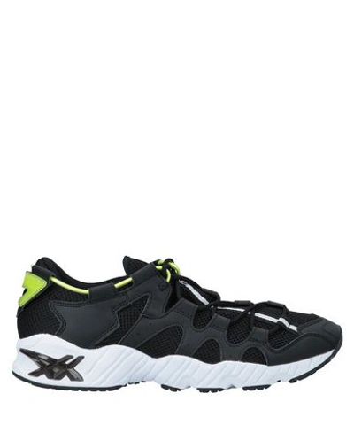 Shop Asics Tiger Man Sneakers Black Size 8.5 Textile Fibers