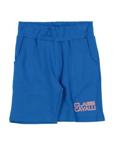 Cavalli Class Toddler Boy Shorts & Bermuda Shorts Blue Size 6 Cotton, Elastane In Blue