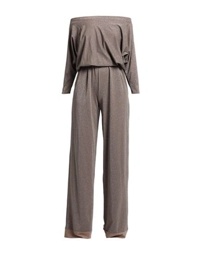 Shop Chiara Boni La Petite Robe Woman Jumpsuit Khaki Size 2 Polyamide, Elastane In Beige