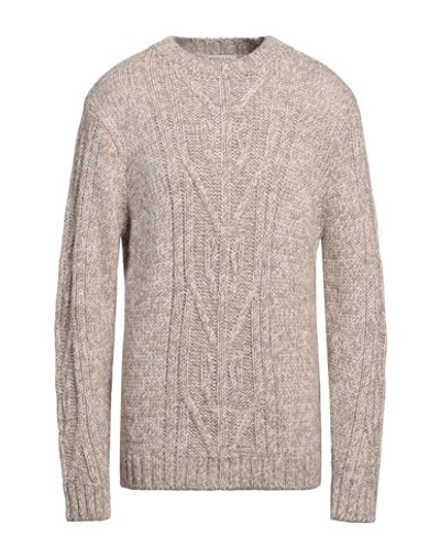 Shop Wool & Co Man Sweater Khaki Size Xxl Acrylic, Wool, Alpaca Wool, Viscose In Beige