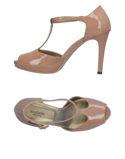 Shop Nero Giardini Woman Sandals Blush Size 9 Soft Leather In Pink