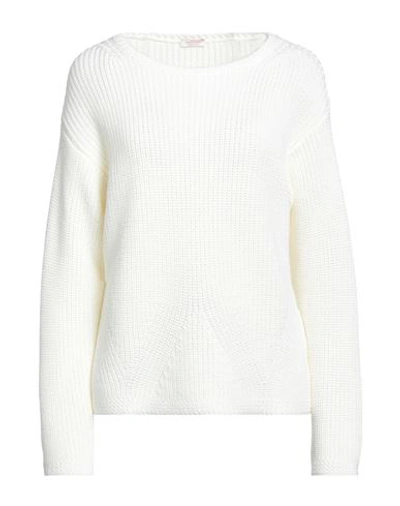 Shop Rossopuro Woman Sweater Ivory Size M Merino Wool In White