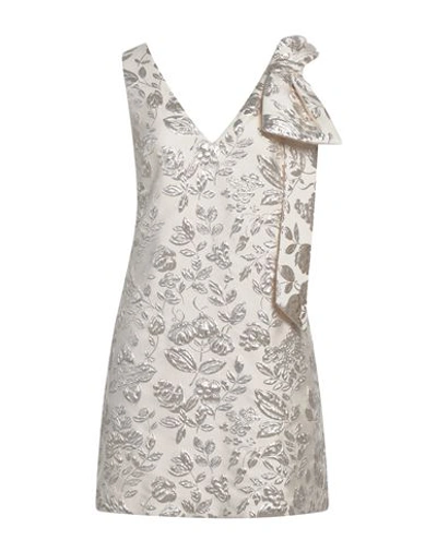 P.a.r.o.s.h P. A.r. O.s. H. Woman Mini Dress Ivory Size S Polyester, Polyamide, Metallic Fiber In White