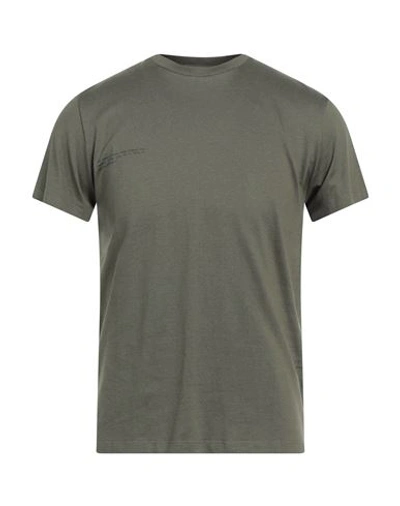 Shop Pangaia Man T-shirt Military Green Size Xxs Organic Cotton, Seacell