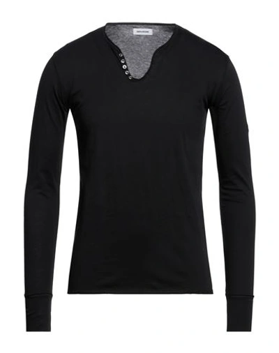 Shop Zadig & Voltaire Man T-shirt Black Size Xs Cotton