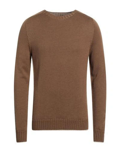 Shop Dondup Man Sweater Brown Size 44 Wool