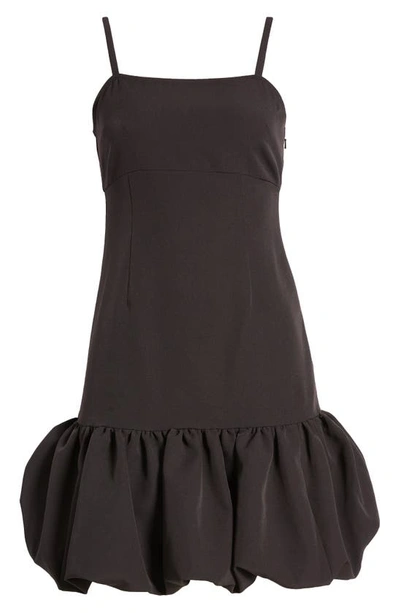 Shop Chelsea28 Romy Bubble Hem Minidress In Black