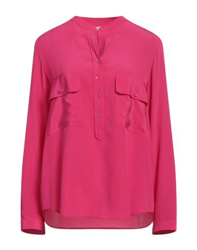 Shop Stella Mccartney Woman Top Fuchsia Size 6-8 Silk In Pink