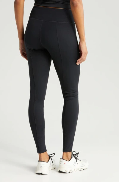 Zella Onward Hybrid Leggings With Pockets In Black
