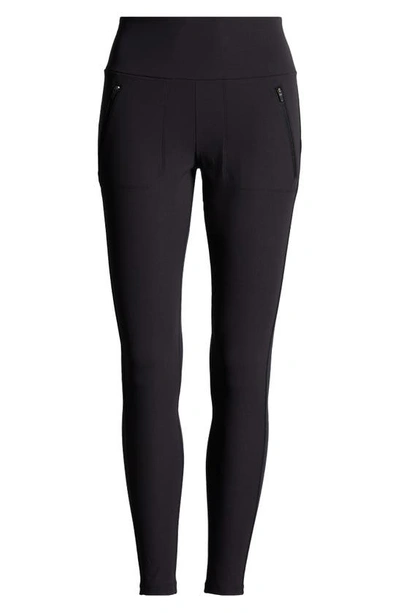 Zella Onward Hybrid Leggings With Pockets In Black