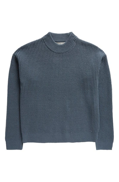 Shop Treasure & Bond Kids' Mock Neck Sweater In Blue Mirage