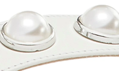 Stuart Weitzman Nearly Bare Portia Sandal In White Leather