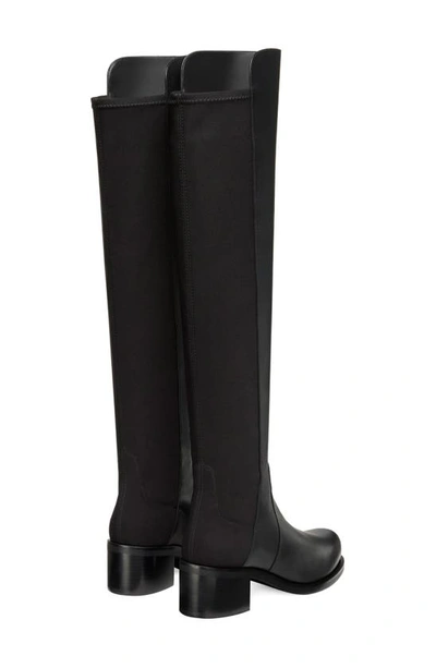 Shop Stuart Weitzman Reserve Bold Boot In Black Leather