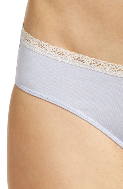 Shop Free People Intimately Fp Lace Trim Briefs In Slate